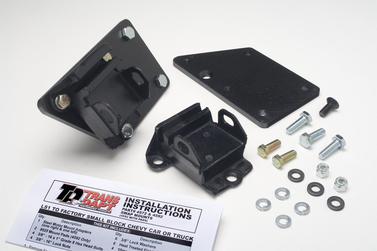 LS1 into SBC Chassis Motor Mount Kit
