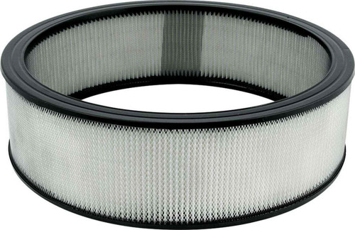 Air Filter Element - Round - 14 in Diameter - 4 in Tall - Wire Mesh Included - Paper - White - Each