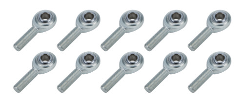 Rod End - Standard Series - Spherical - 1/2 in Bore - 1/2-20 in Right Hand Male Thread - Steel - Zinc Oxide - Set of 10