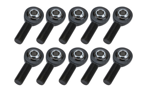 Rod End - Pro Series - Spherical - 1/2 in Bore - 5/8-18 in Right Hand Male Thread - Chromoly - Black Oxide - Set of 10