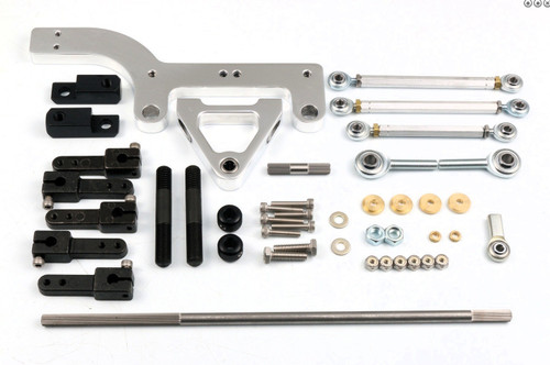 Dual Carb Linkage Kit Billet Tower & Base