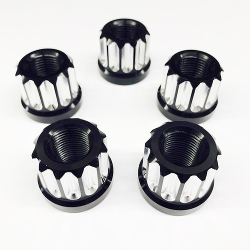 Billet Aluminum 12pt Lug Nuts 5/8 5pk