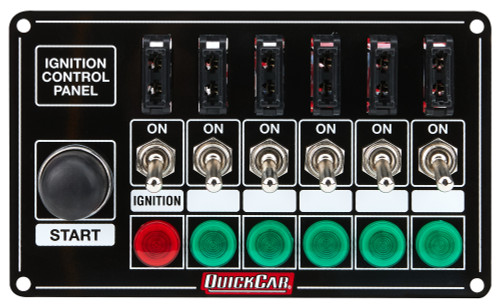 Ignition Panel Blk Fused w/Start But. & Lights