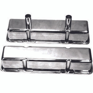 Polished Alum SB Chevy Circle Track Valve Cover