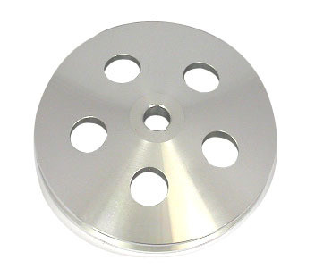 Polished Aluminum GM 1V Power Steering Pulley