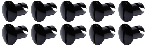 Oval Head Dzus Buttons .500 Long 10 Pack Black