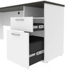 Bestar Upstand 2-piece L-shaped Workstation with Height-Adjustable Desk