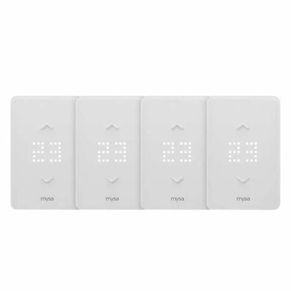 Mysa Smart Thermostat LITE for Electric Baseboard Heaters - 4 Pack