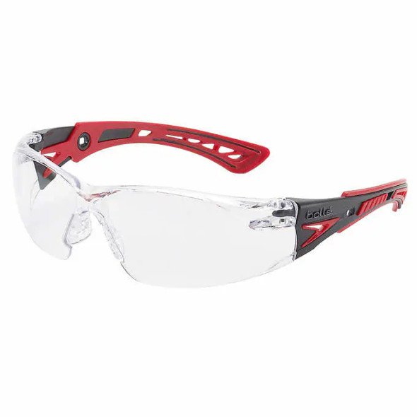 Bollé RUSH+ Safety Glasses with Clear and Smoke Lenses