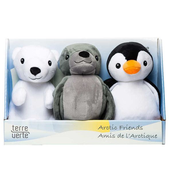 Arctic Friends Plush Dog Toys, 3-count