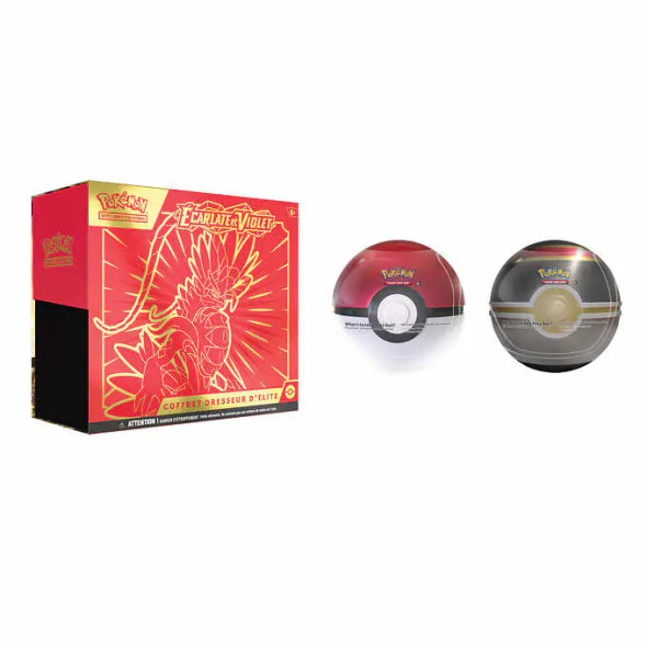 Pokemon Koraidon Elite Trainer Box + Poke Ball + Luxury Ball (French)