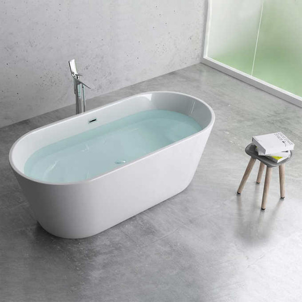 Jade Milano 59 in. Seamless Freestanding Tub