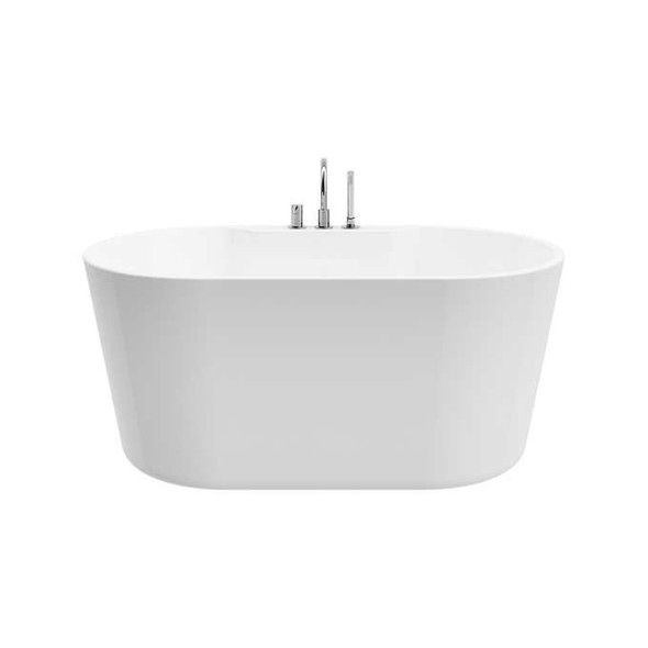 Appollo Jade 56 in. Seamless Freestanding Bathtub with Deck-mount Faucet