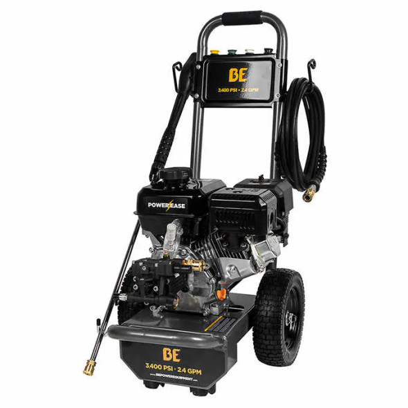 BE Power 3400 PSI 2.4 GPM Pressure Washer