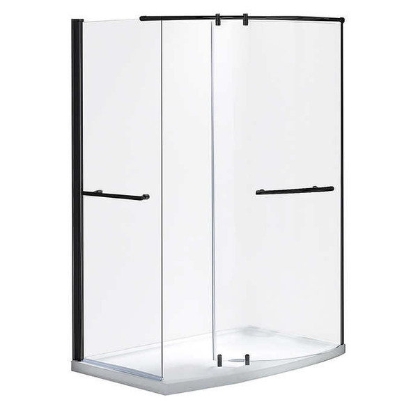 Appollo Klara 60 in. x 34 in. Walk-in Corner Shower Kit