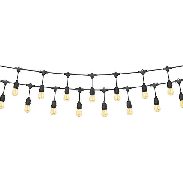 OVE 48 ft. (14.63 m) Glass Weatherproof LED String Lights