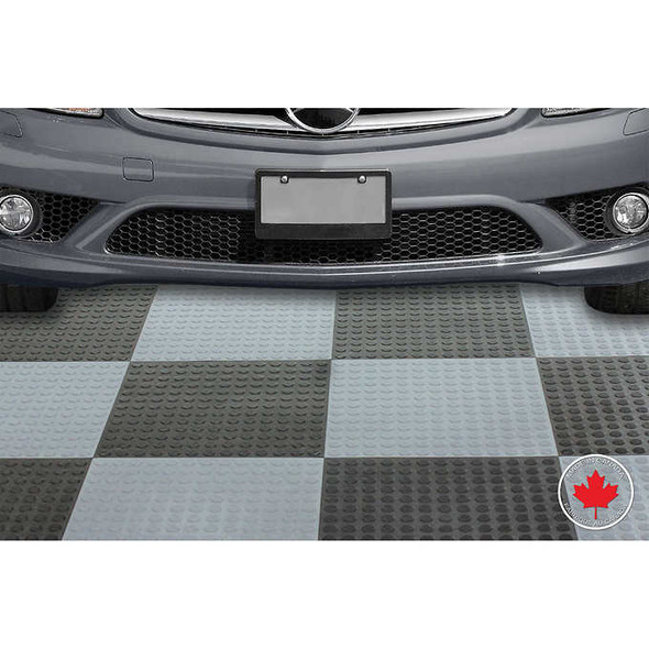 Ultralock Black and Grey Solid Garage Tiles