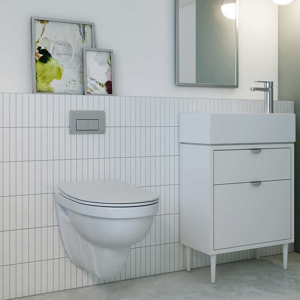 Foremost Wall Hung Dual Flush Toilet with Concealed Tank