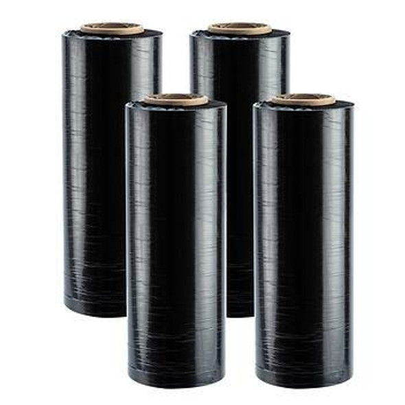 Sigma High Performance Black Pallet Wrap Shipping Stretch Film, 4-pack