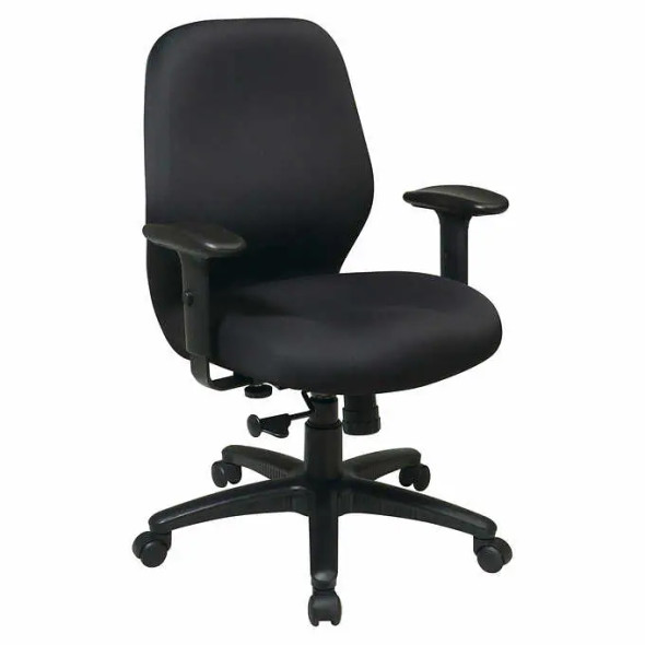 Free Flex Coal Mid Back Syncro Tilt Adjustable Arms Office Chair