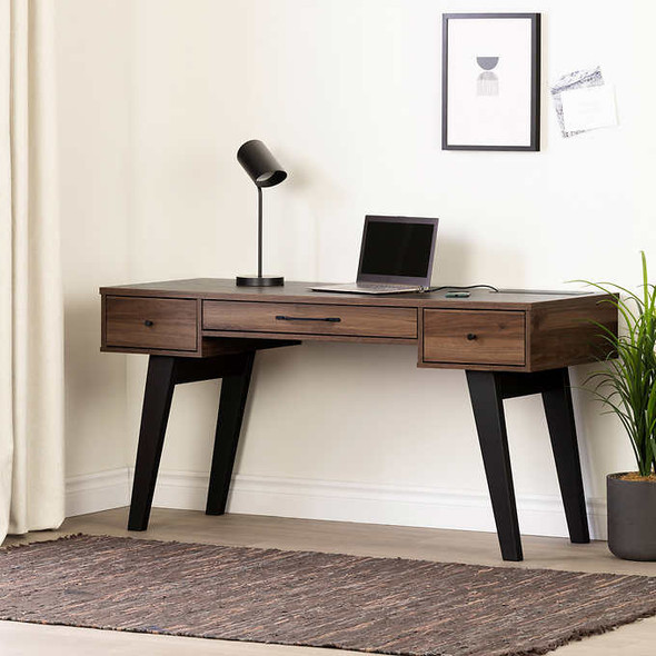 Helsy Contemporary Desk with Power Bar