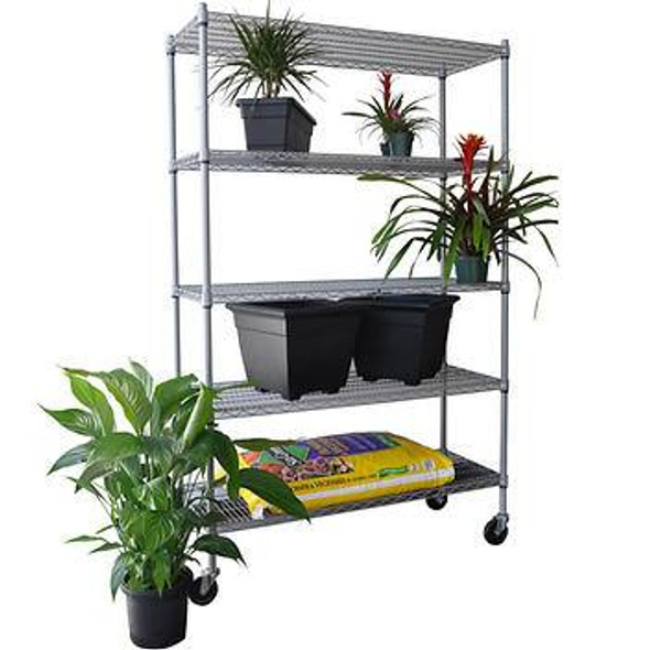 TRINITY 5-Tier NSF Outdoor Wire Shelving Rack
