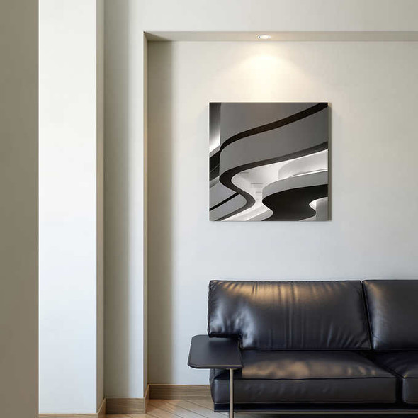 Appollo - Limitless 76 cm x 76 cm (30 in. x 30 in.) Black and White Photography on Canvas