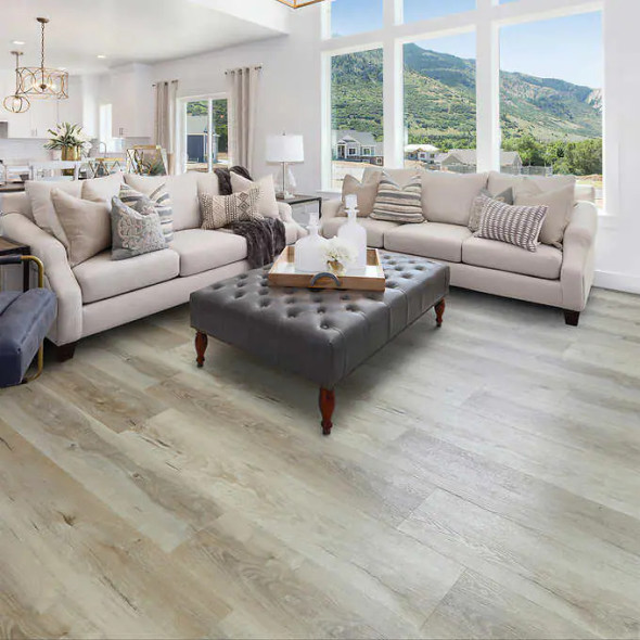 Golden Select Light Oak 18.2 cm (7.16 in.) Rigid Core SPC Vinyl Flooring