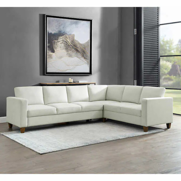 Thomasville Dillard Convertible Sleeper Sectional, Cream