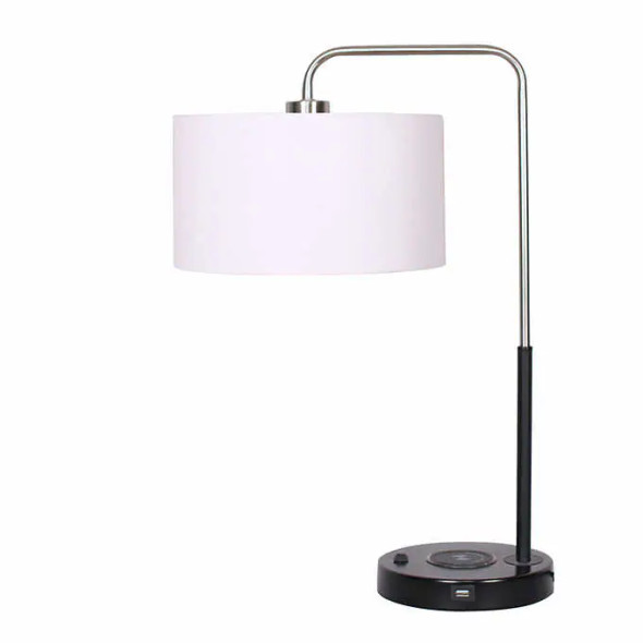 Tyler Table Lamp with Wireless Qi Charging Base