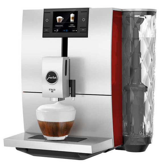 JURA ENA 8 Espresso Machine with Bonus Pack, Red Sunset