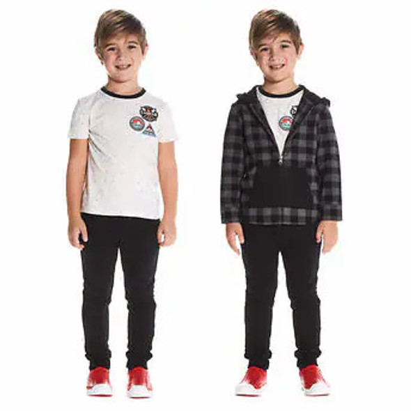 Andy & Evan Boys 3-piece Hooded Flannel Set