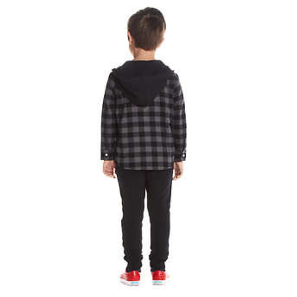 Andy & Evan Boys 3-piece Hooded Flannel Set