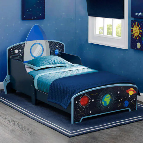 Delta Children Space Adventures Rocket Ship Wood Toddler Bed