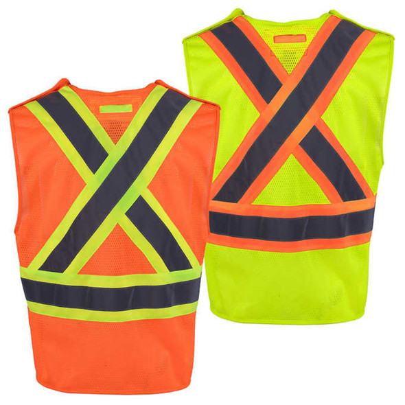 Holmes Workwear High-Visibility 5-point Tear-away Vest, 3-pack