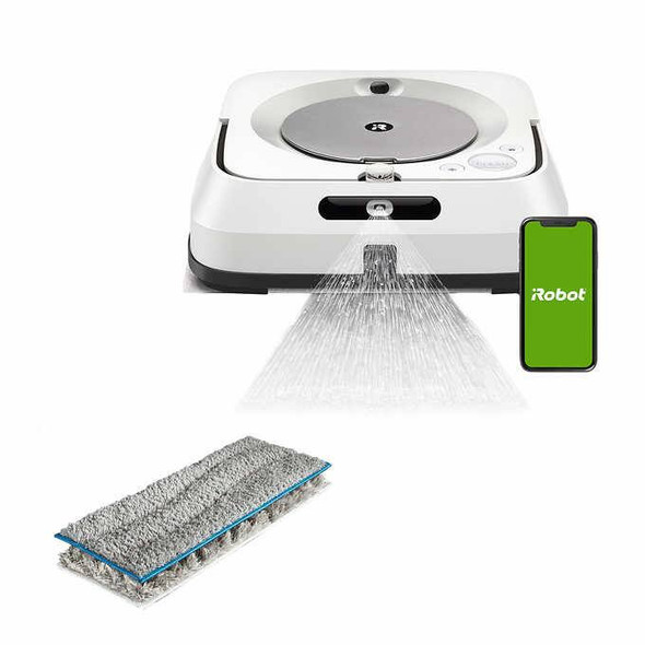 iRobot Braava Jet M6 Robot Mop with 2 Bonus Mop Pads