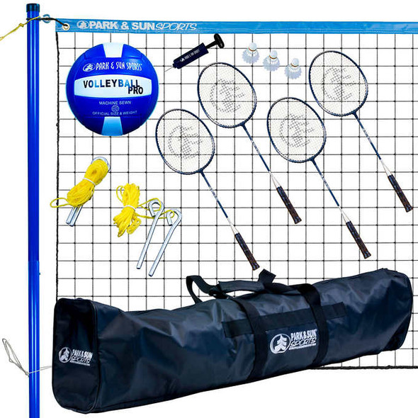 Park & Sun Sports Volleyball and Badminton Combo Set