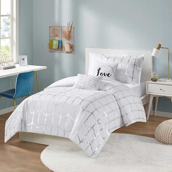 Raina - Twin Comforter Set, 4-piece