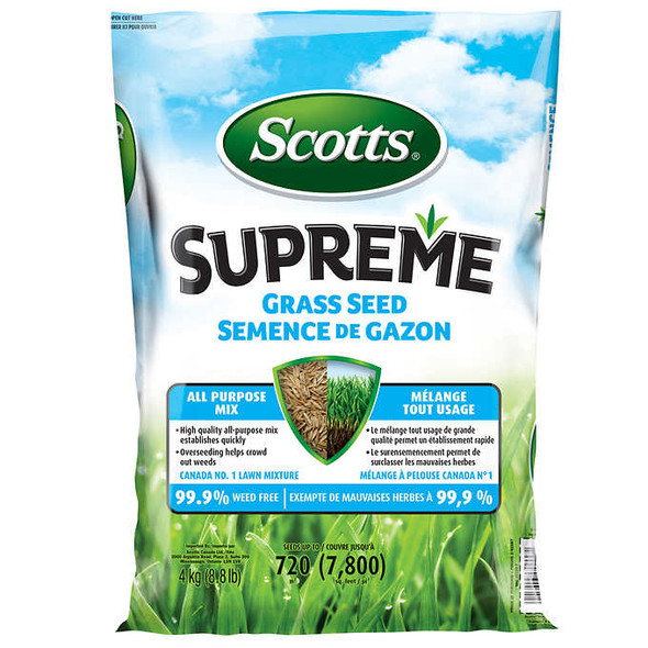 Scotts Supreme Grass Seed All Purpose Mix 4 kg