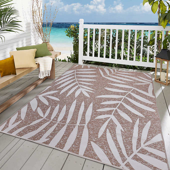 Viana Bahamas Collection Summertime Indoor/ Outdoor Reversible Rug