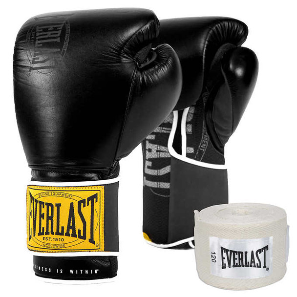 Everlast 1910 Classic Training Leather Glove Kit