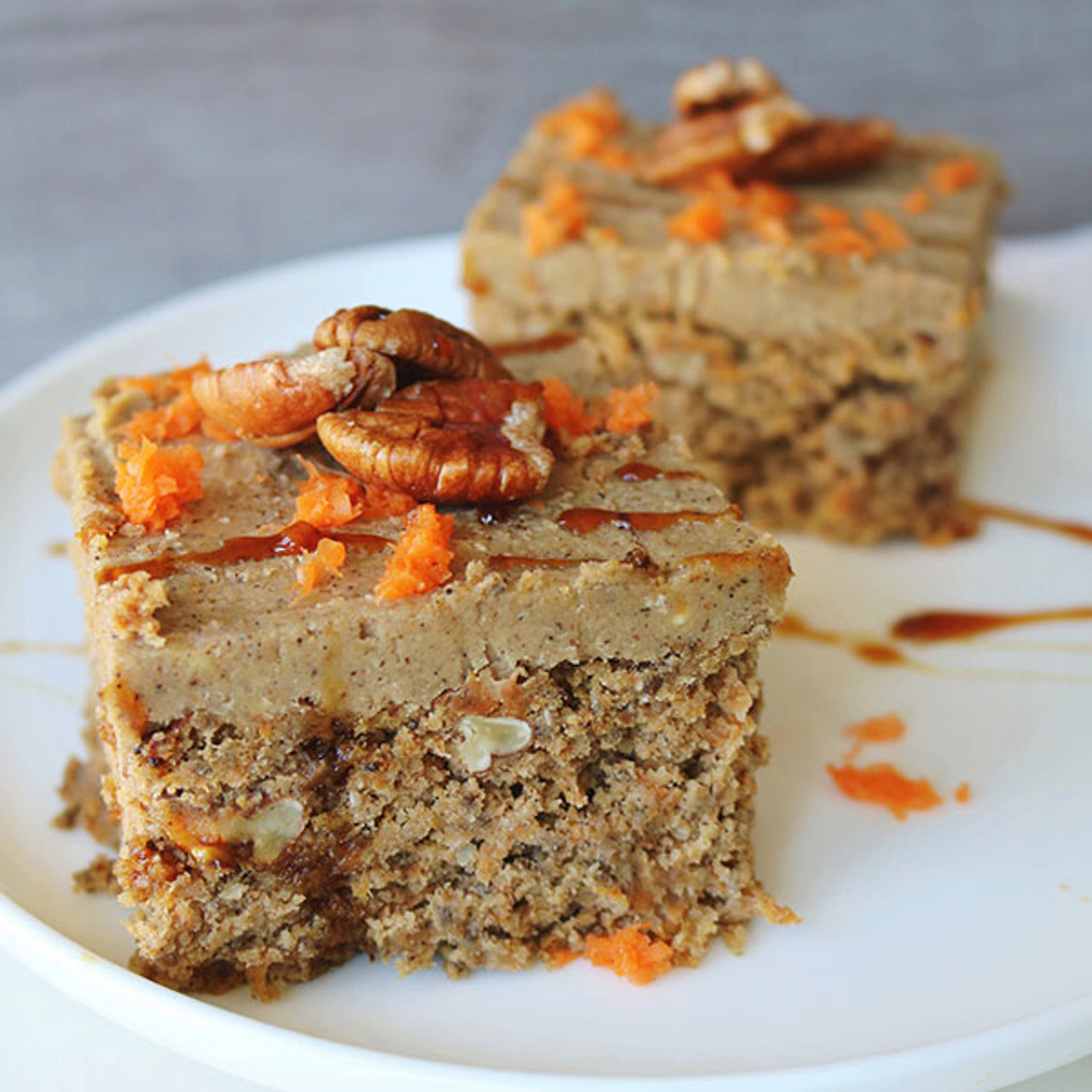 Maple Pecan Carrot Cake with Maple Buttercream Frosting