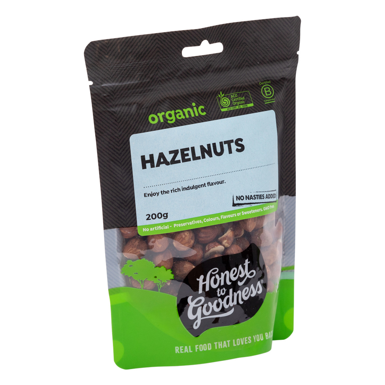 Organic Hazelnut Kernels 200g | Honest to Goodness | Nuts