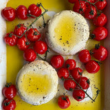 Baked Almond Feta with Roasted Vine Tomatoes 2