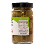 Organic Green Olives Stuffed With Capsicum 300g Back | Honest to Goodness