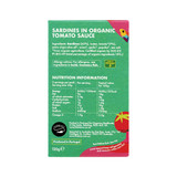 F4E Sardines in Org Tomato Sauce 120g | Honest to Goodness