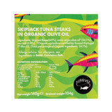 F4E Skipjack Tuna Steaks in Org Olive Oil 160g | Honest to Goodness