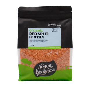Organic Red Split Lentils 1.2KG | Honest to Goodness