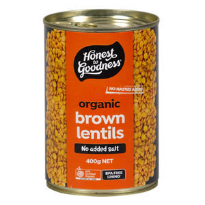 Organic Brown Lentils 400g 1