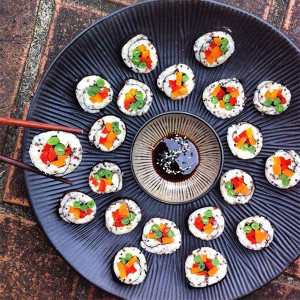 Vegetable Quinoa Sushi 1